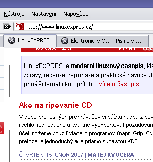 LinuxEXPRES nevyhlazeně