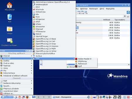 Mandriva Linux 2008.1 - kancelář