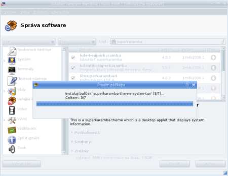 Mandriva Linux 2008.1 - instalace softwaru