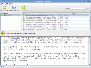 qumana blog manager 300x225 Linuxové programy pro blogování offline 